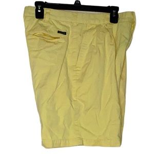 Tommy Hilfiger Mens 32 Yellow Golf Shorts Twill